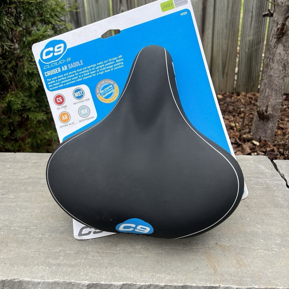 Cloud-9 Cruiser Select Saddle, 10.5" x 10.5", Black Soft Touch Vinyl - Picture 3 of 5